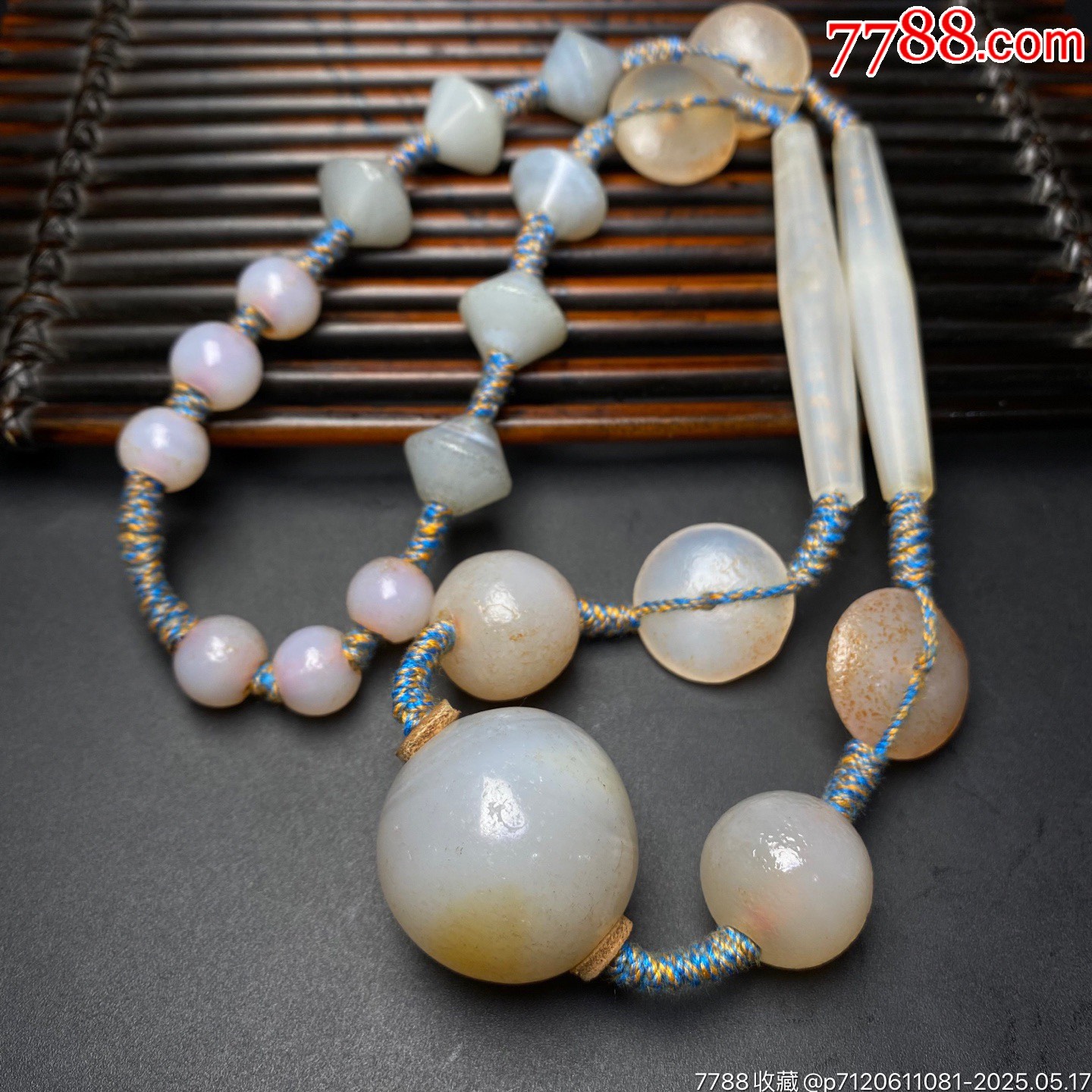 珍藏遼金老瑪瑙翎管搭配老瑪瑙糖球編制項(xiàng)鏈_價(jià)格499元【子健老貨】_第6張_