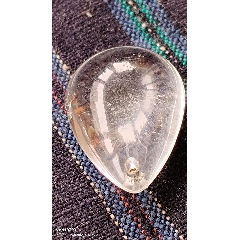 天然水晶小水滴珠子(au41331107)_嘉禾古玩