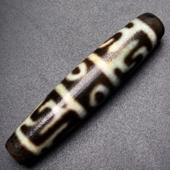 藏區(qū)回流老料高油包漿【蓮師法器三眼天珠】(au41333715)_子健老貨