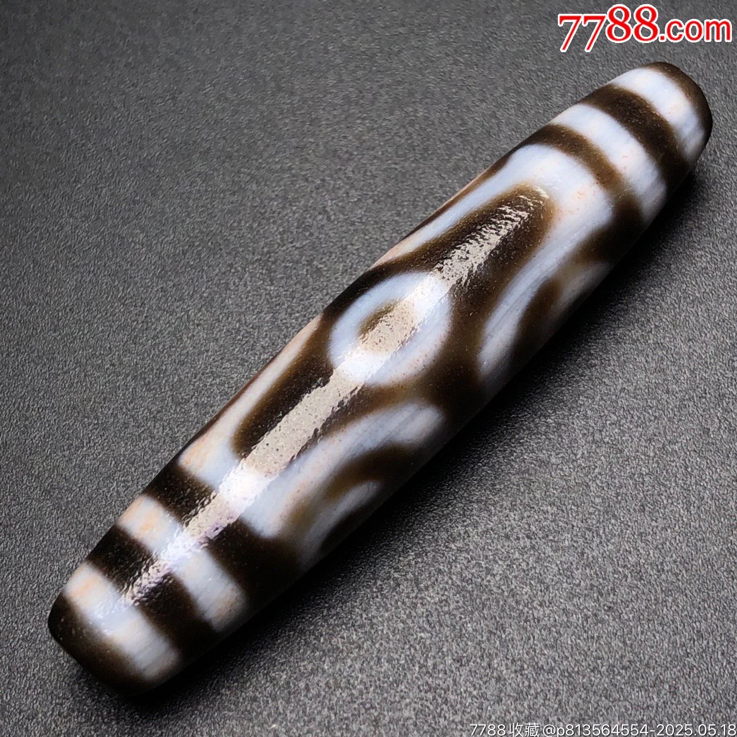 藏區(qū)回流老料至純古珠滿朱砂【六眼天珠】_價(jià)格699元【子健老貨】_第2張_