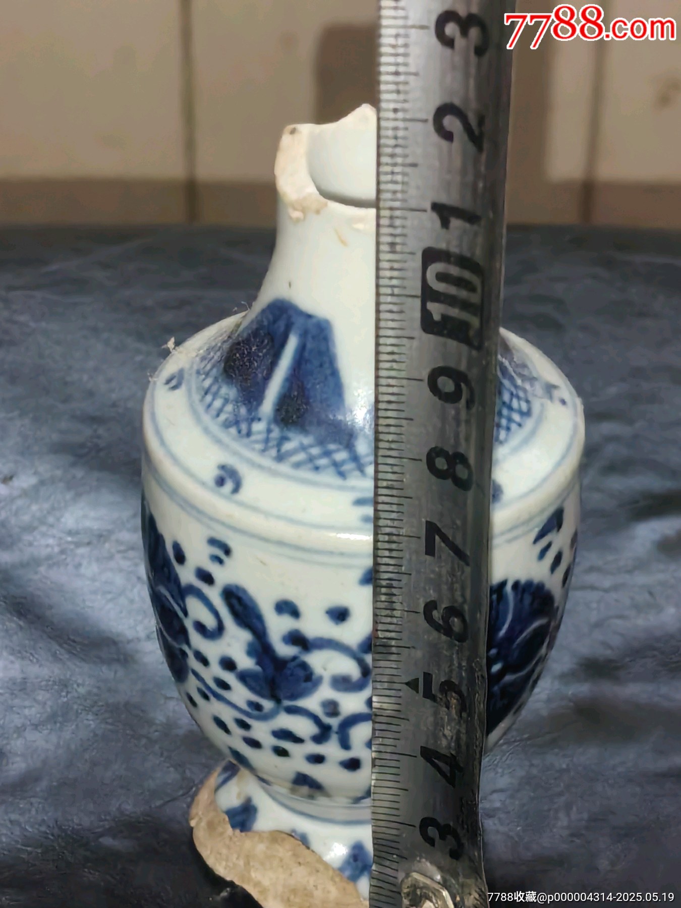 老青花瓷殘器有可能是蘇料但不確定？當(dāng)個(gè)標(biāo)本不錯(cuò)！_價(jià)格188元_第13張_