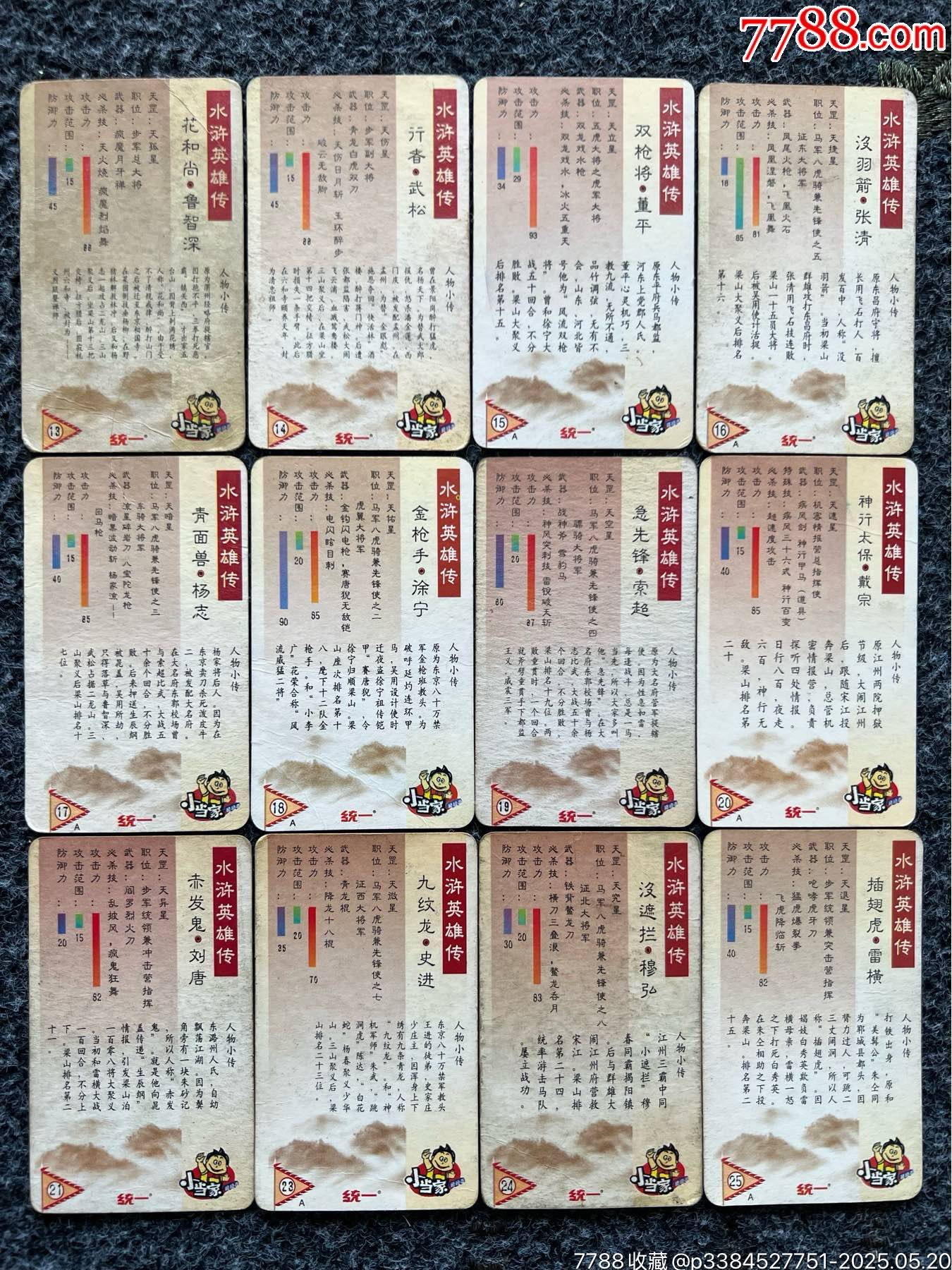 華北小當家水滸套卡（熱門卡）_價格290元_第6張_