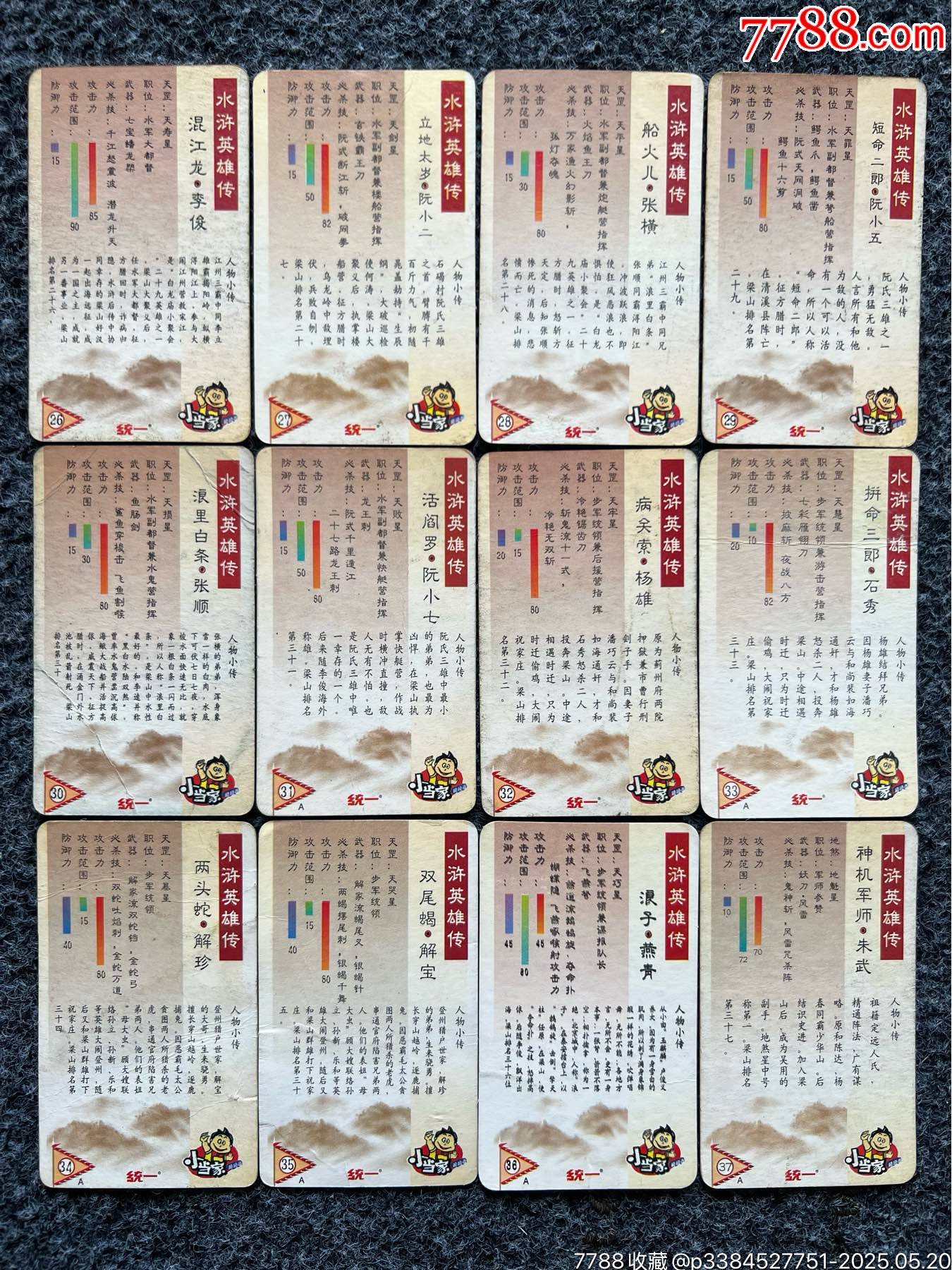 華北小當家水滸套卡（熱門卡）_價格290元_第8張_