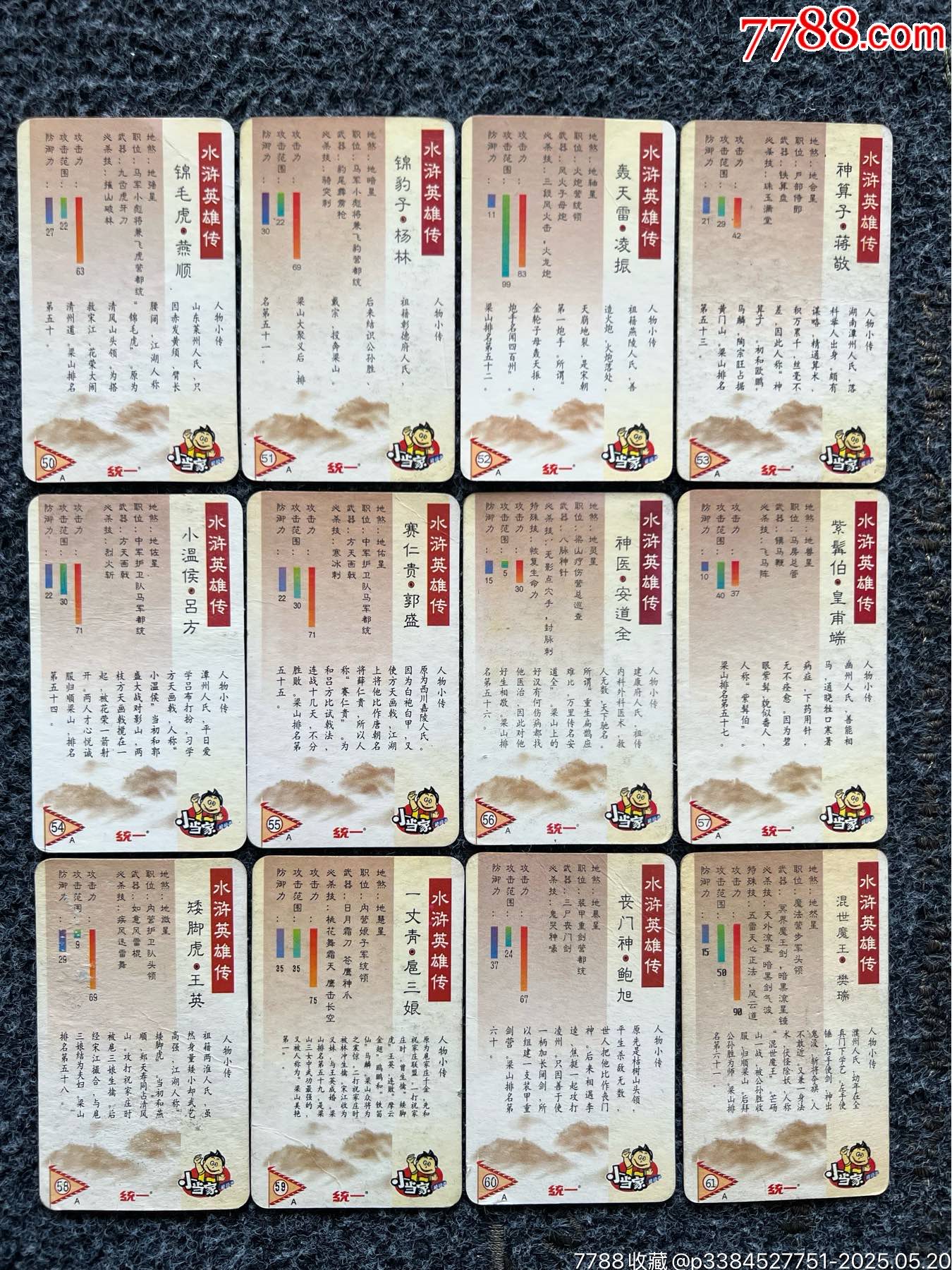 華北小當家水滸套卡（熱門卡）_價格290元_第12張_