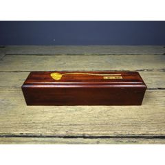 舊藏花梨木精工細(xì)作鑲嵌貝殼蓮蓮高升香盒_