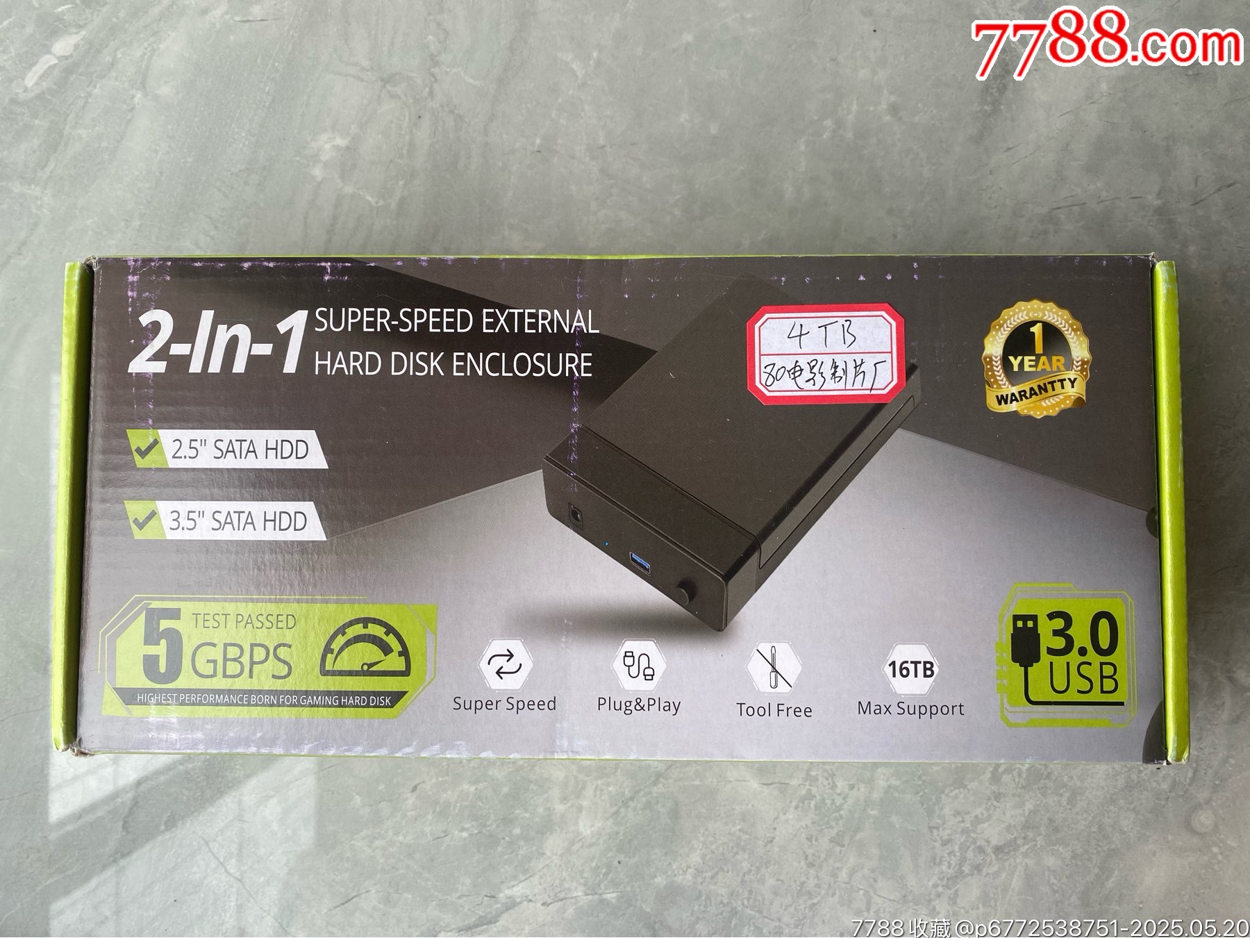 4TB移動硬盤（80國產(chǎn)電影廠）_價(jià)格287元_第1張_