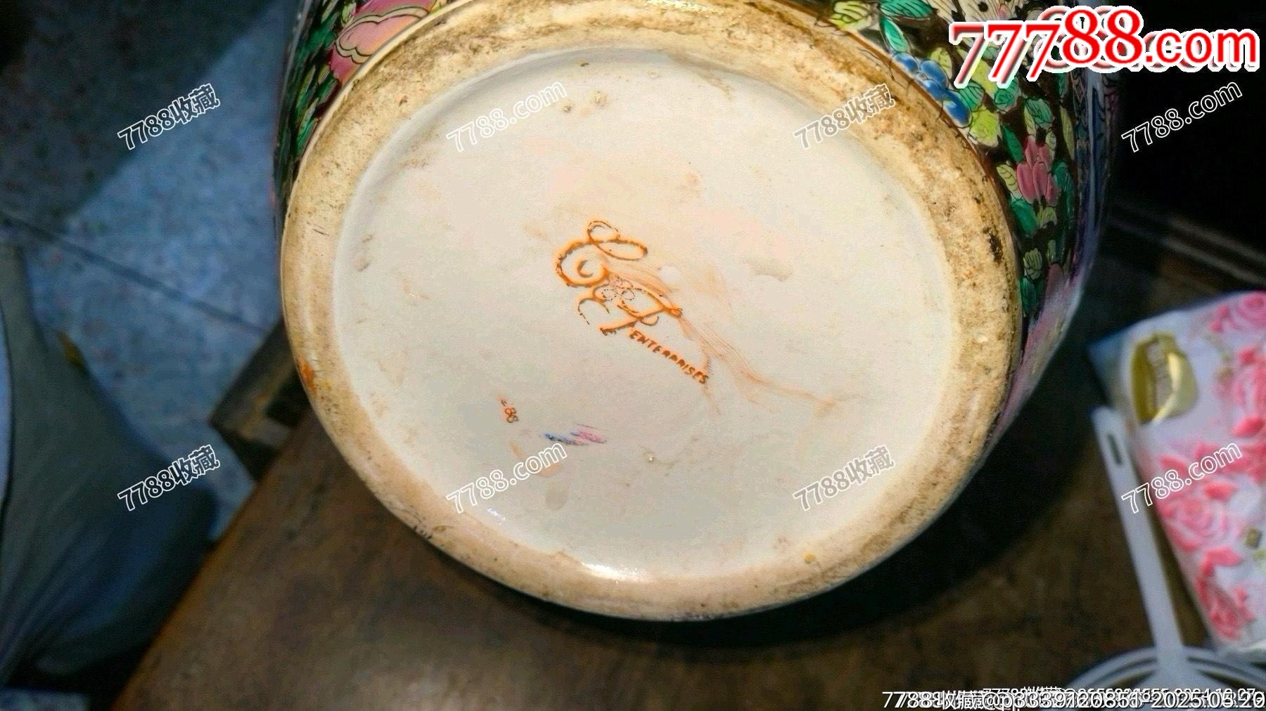 老廣彩人物大瓶大罐滿彩滿工精工細(xì)作，口邊有一點(diǎn)點(diǎn)修補(bǔ)，如圖所示發(fā)貨_價(jià)格153元_第11張_