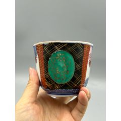 手繪描金彩繪主人杯