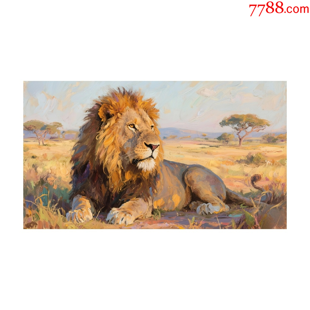 動物油畫原創(chuàng)作品_價格50元_第1張_