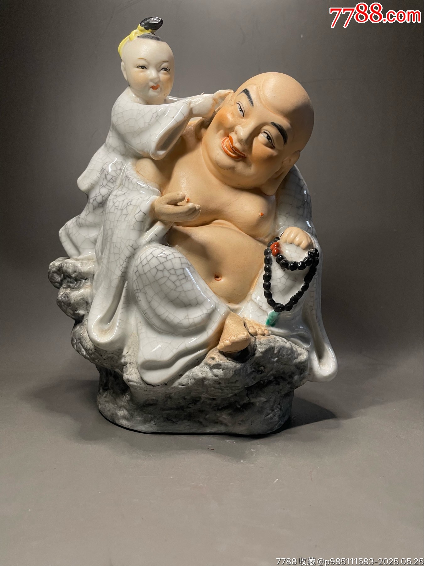 567瓷器／大師作品／潮州市楓溪林鴻禧大師作品《童子和佛》／高20公分寬18公分_價(jià)格562元_第1張_