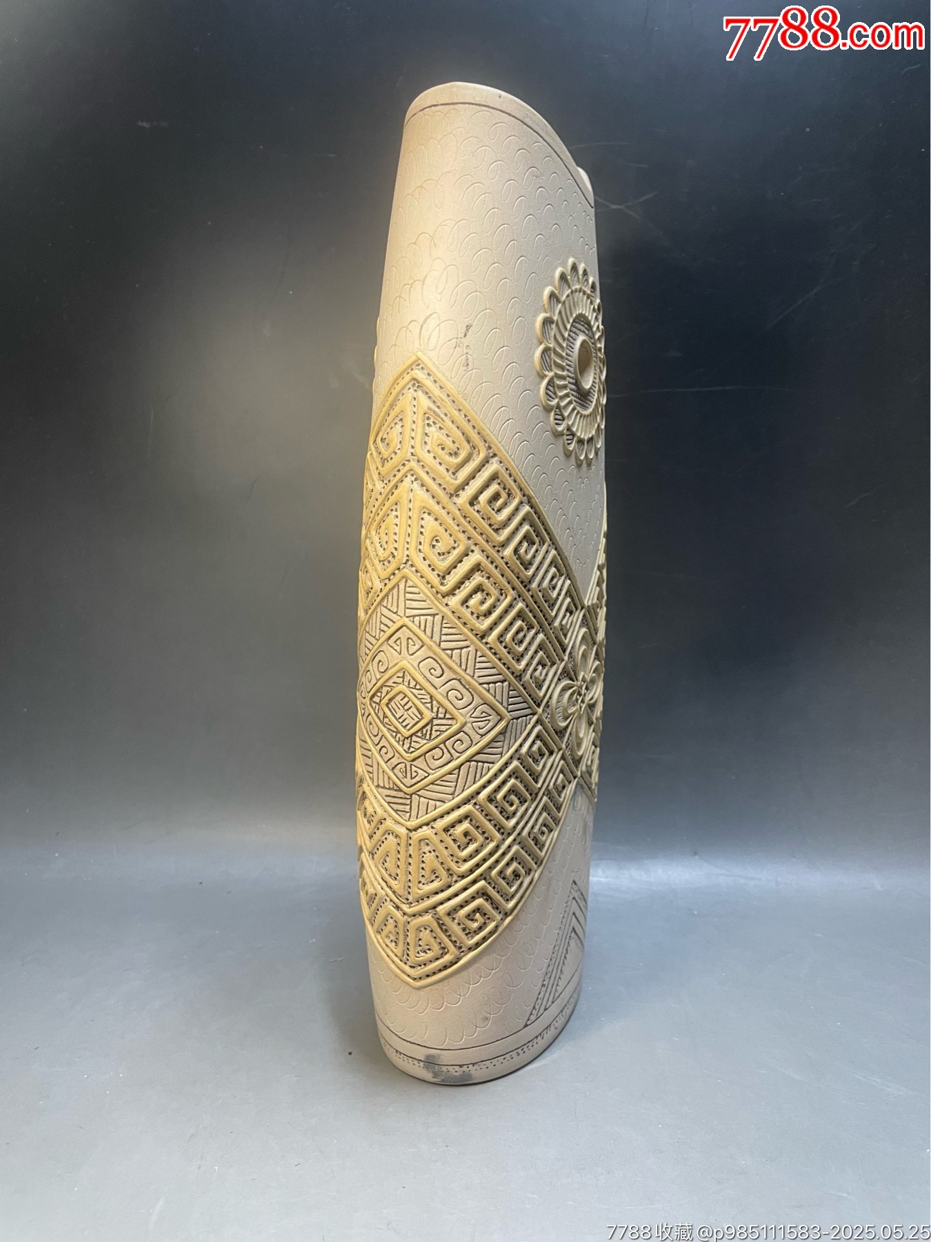 五朵金花／宜興彩陶／雙面魚瓶大師諸葛永南創(chuàng)作設(shè)計90年全國陶瓷藝術(shù)評比一等獎_價格1408元_第4張_