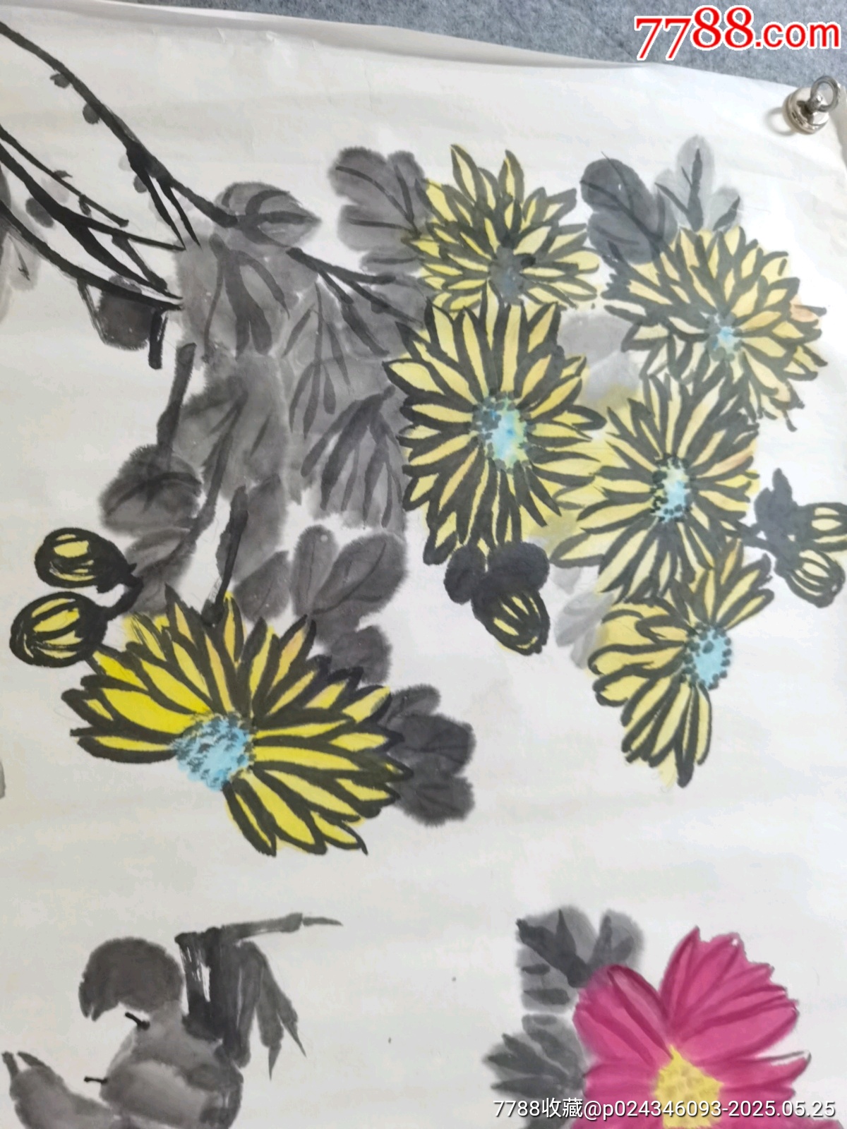 著名的評劇家，新鳳霞，吳祖光合作國畫一幅，萬里舊藏，品相實物請老師個人鑒定看圖片_價格624元_第4張_