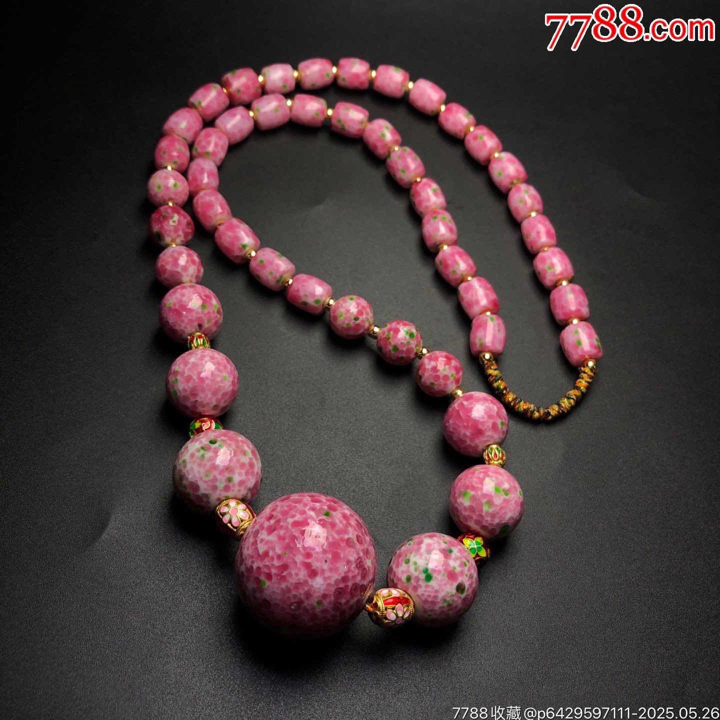 三生三世櫻花粉佛珠項(xiàng)鏈_價(jià)格299元【子健老貨】_第4張_