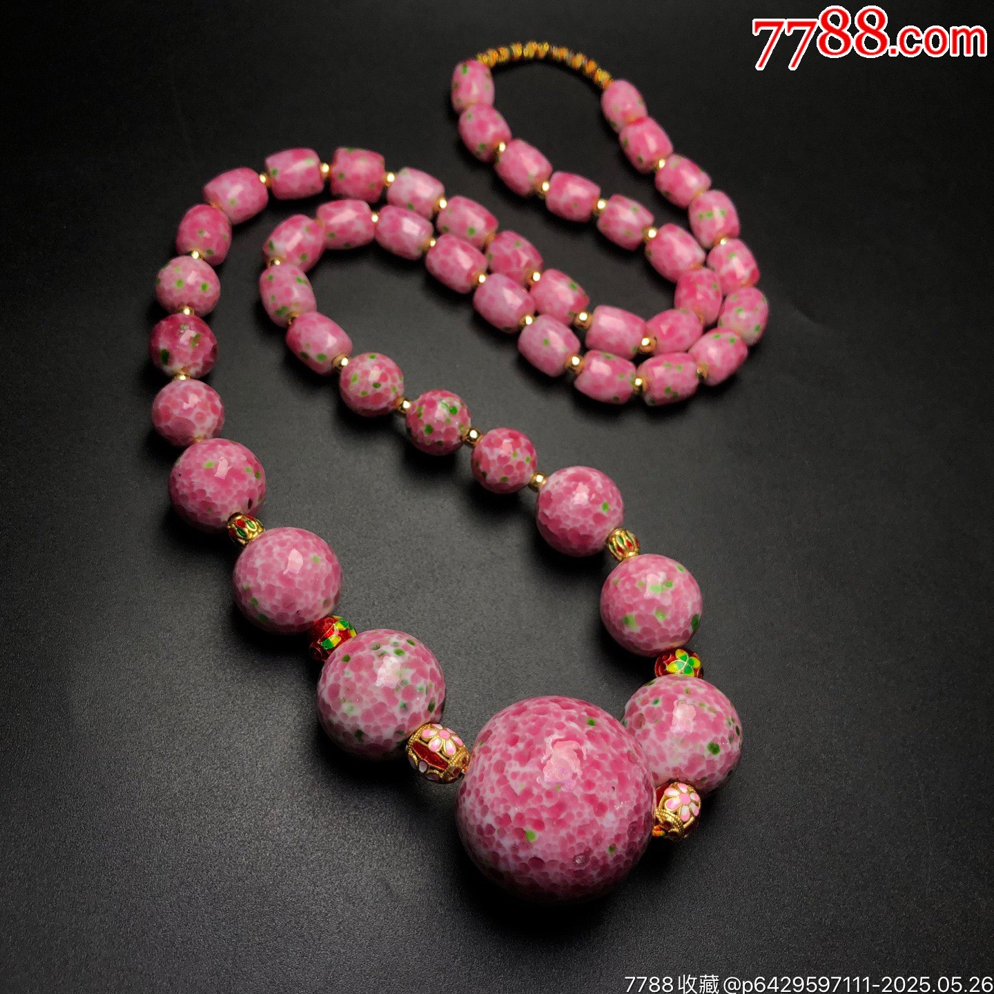 三生三世櫻花粉佛珠項(xiàng)鏈_價(jià)格299元【子健老貨】_第5張_