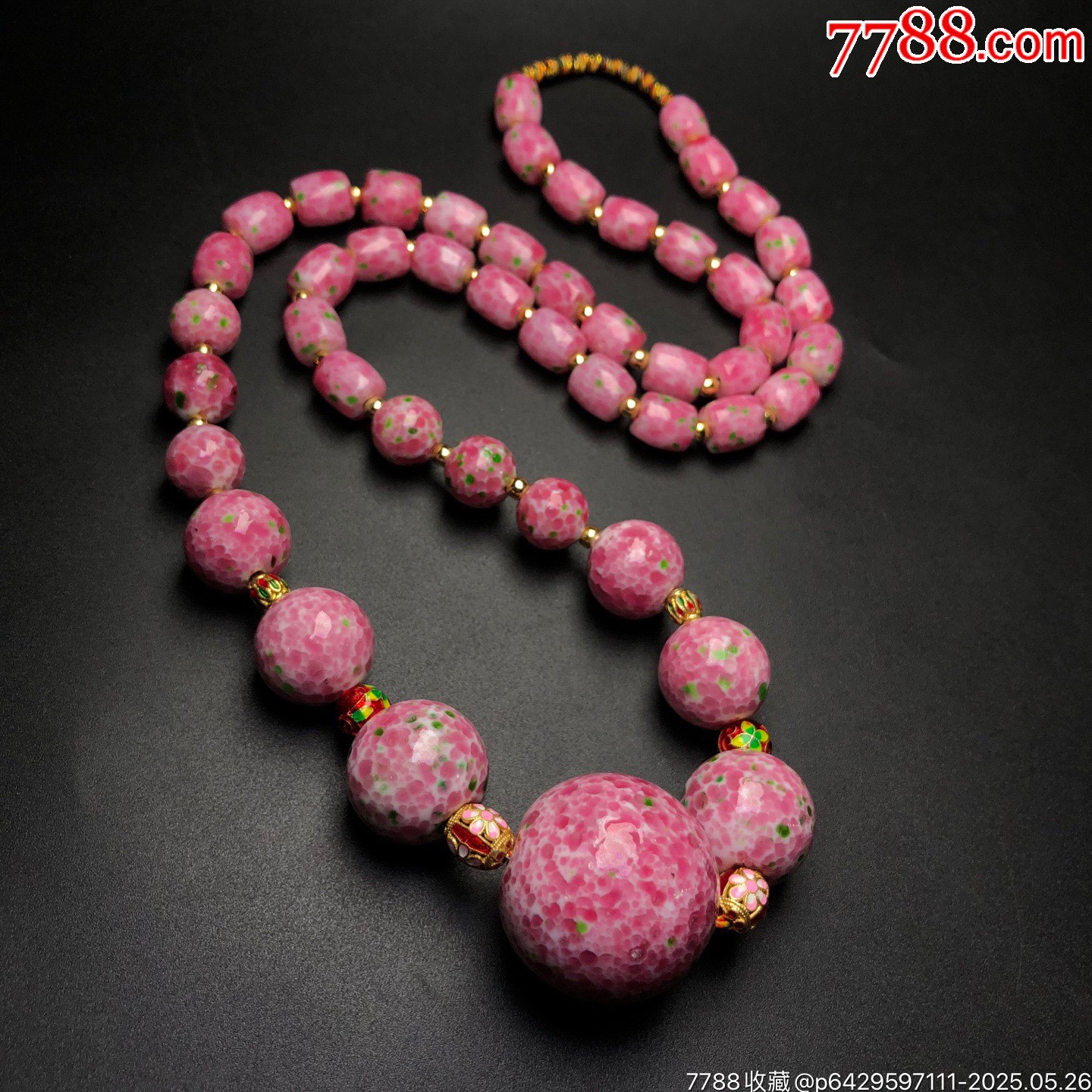三生三世櫻花粉佛珠項(xiàng)鏈_價(jià)格299元【子健老貨】_第6張_