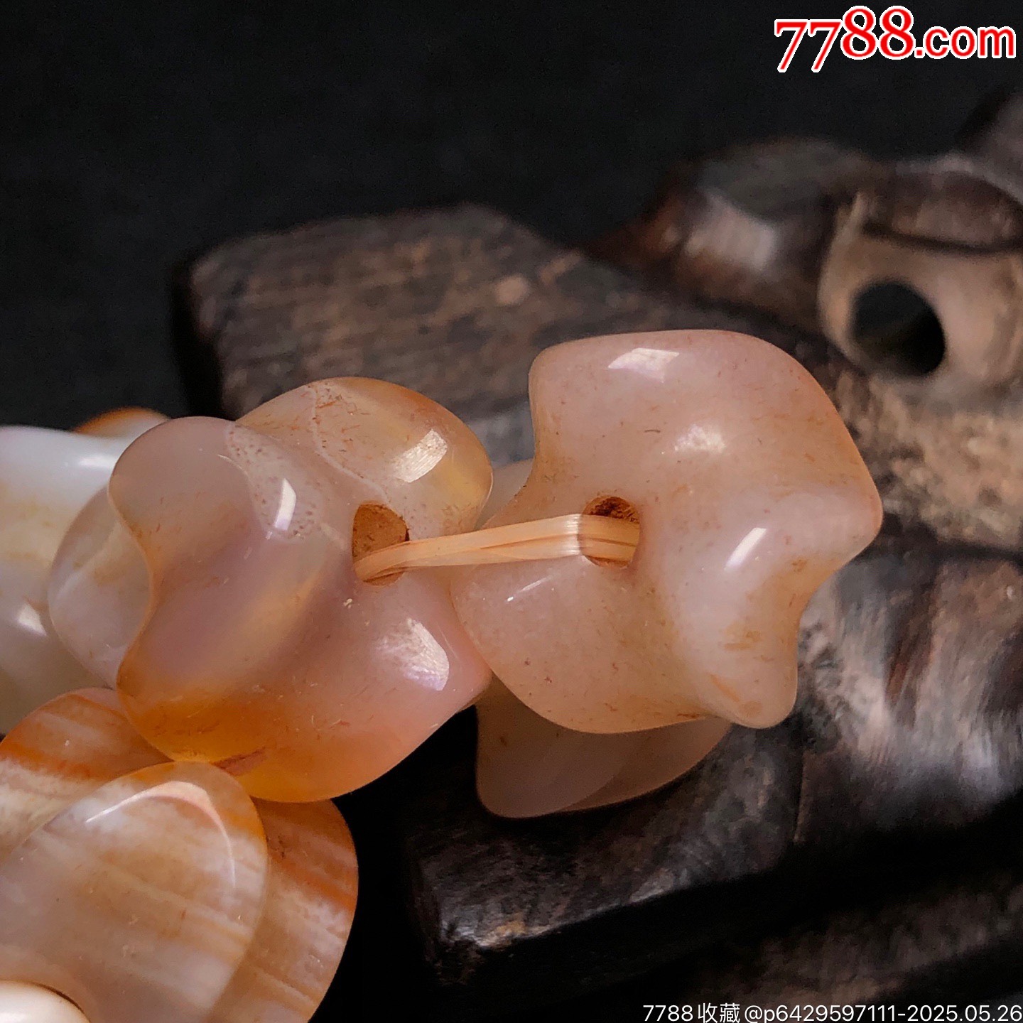 老瑪瑙蛇骨手鏈_價格399元【子健老貨】_第2張_