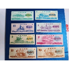 山西省1971年文*糧票大全套筋票十斤熒光版和無熒光收藏級