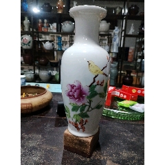 50年代手繪花鳥瓶