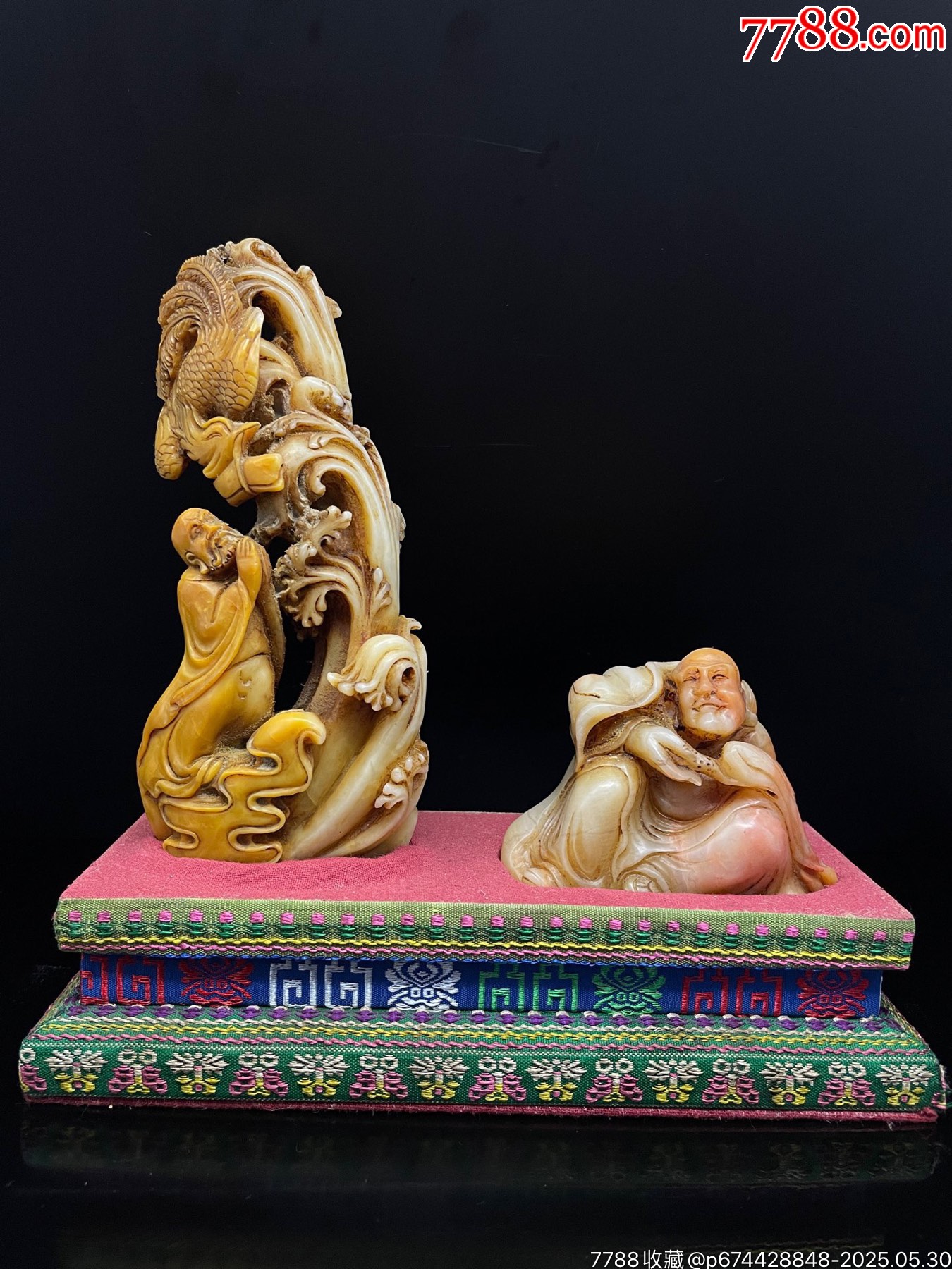 珍品舊藏篆刻家丙午年蔣仁款精品壽山石田黃級(jí)田黃石擺件印章。_價(jià)格1888元【子健老貨】_第1張_