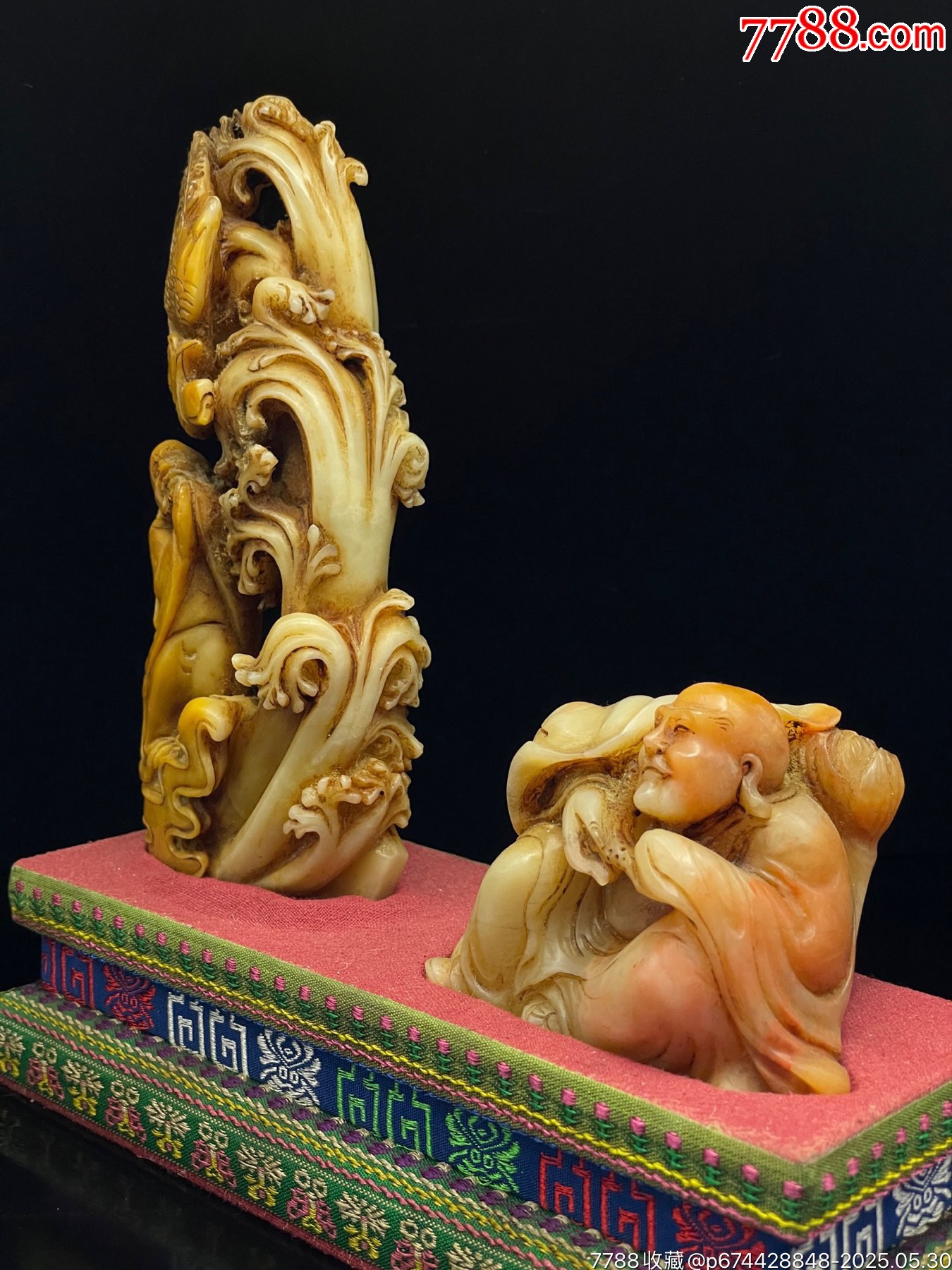 珍品舊藏篆刻家丙午年蔣仁款精品壽山石田黃級(jí)田黃石擺件印章。_價(jià)格1888元【子健老貨】_第4張_
