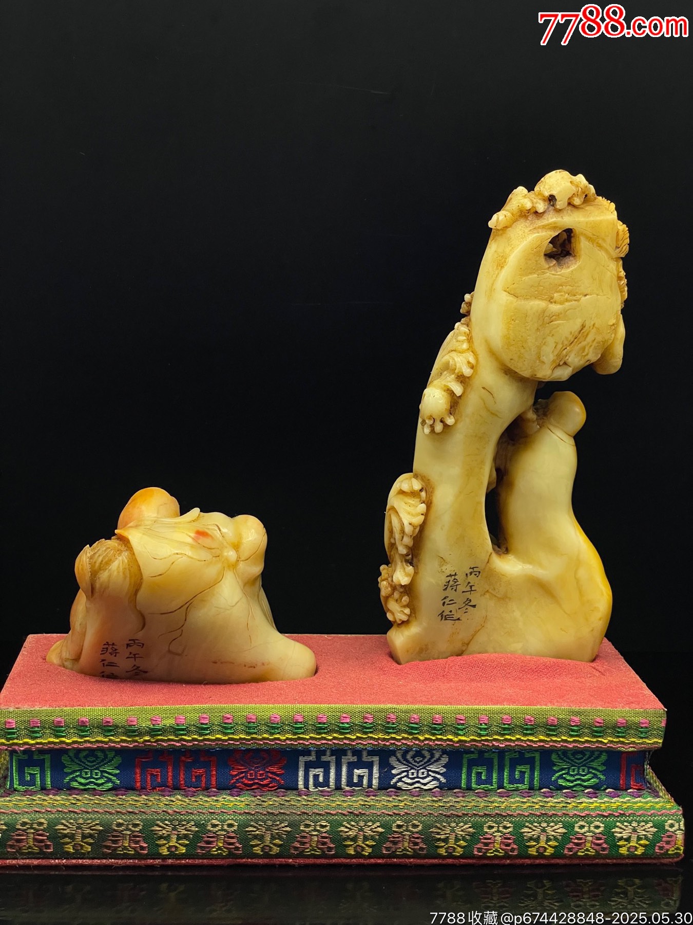 珍品舊藏篆刻家丙午年蔣仁款精品壽山石田黃級(jí)田黃石擺件印章。_價(jià)格1888元【子健老貨】_第5張_