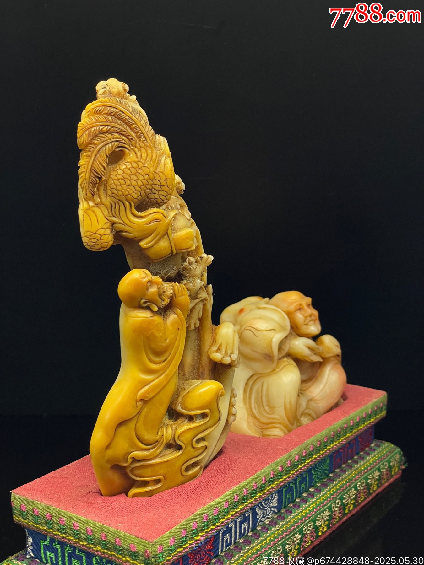 珍品舊藏篆刻家丙午年蔣仁款精品壽山石田黃級(jí)田黃石擺件印章。_價(jià)格1888元【子健老貨】_第7張_
