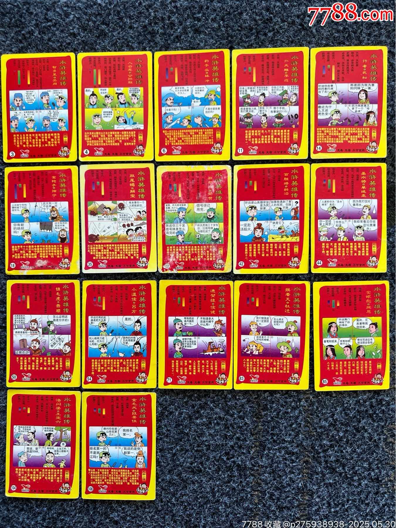 小當家四格漫畫水滸卡_價格30元_第2張_