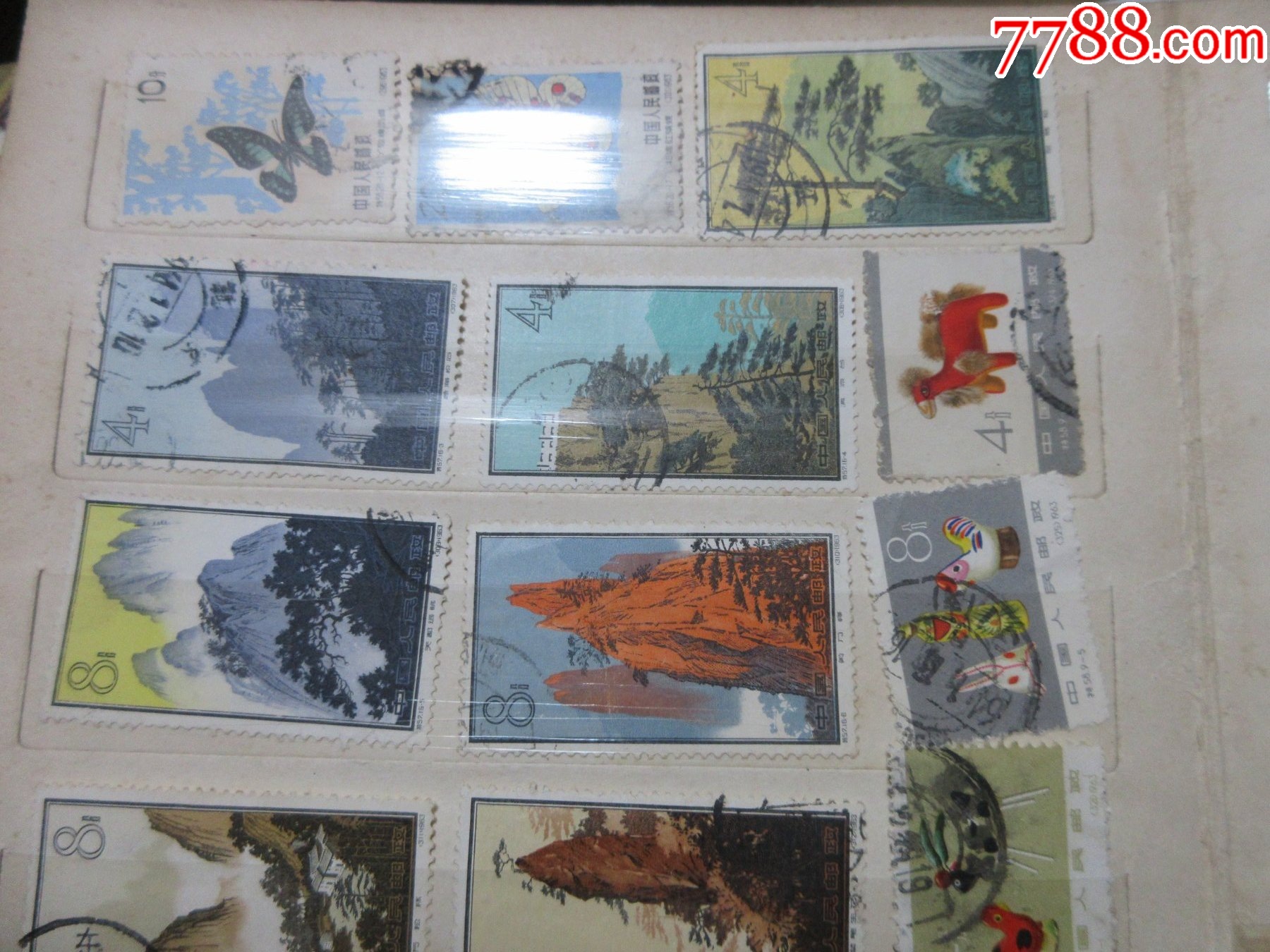 570枚不同樣品種豐富的老紀(jì)特信銷套散票兩本_價(jià)格2901元_第30張_