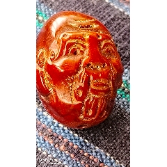 橄欖核雕刻掛件（壽星）_