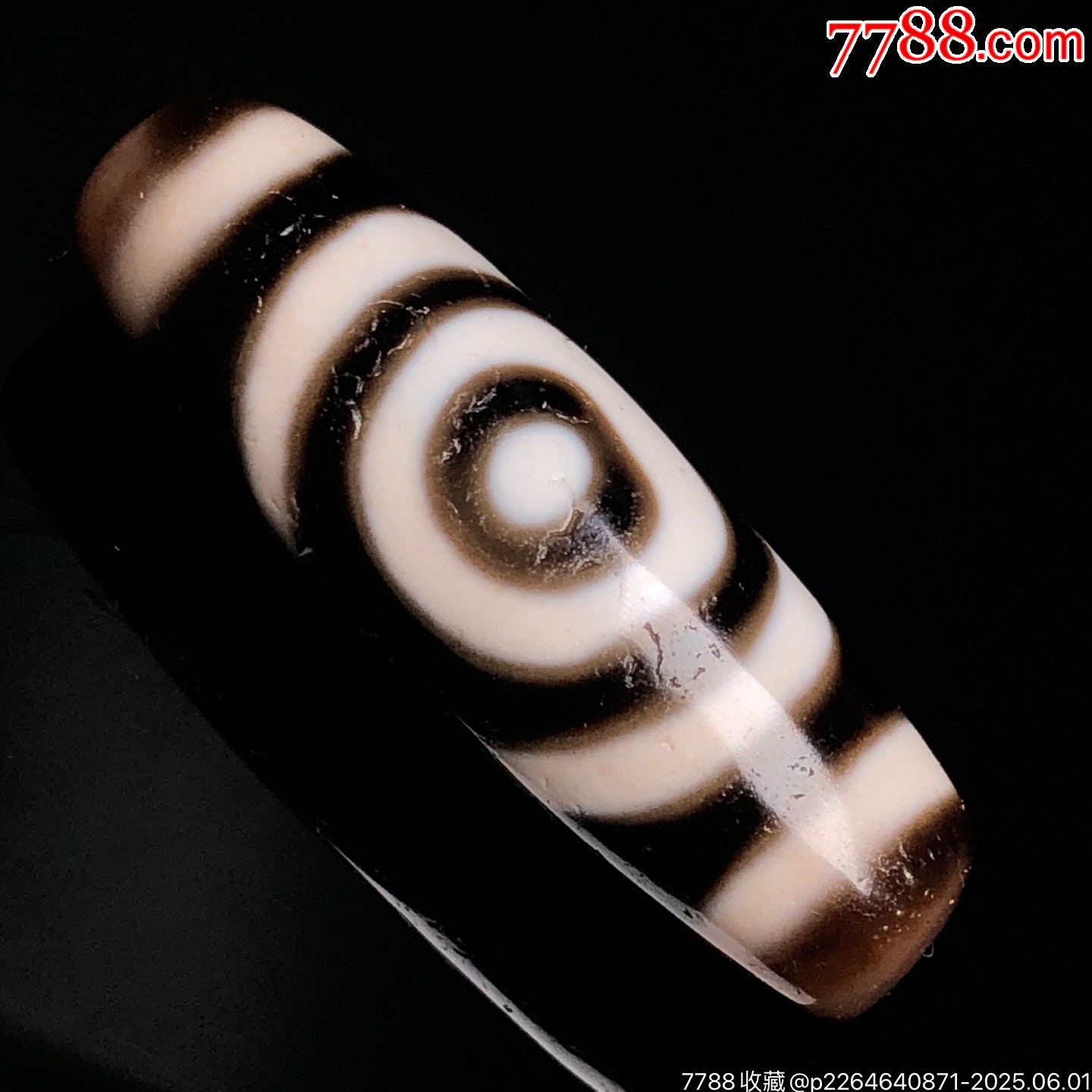 古法手工朱砂珠【兩眼天珠】_價(jià)格699元【子健老貨】_第9張_