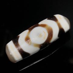 藏區(qū)回流老料高油包漿【三眼天珠】_