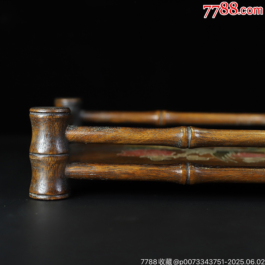 花梨木鑲貝殼茶盤托盤收納_價格199元【子健老貨】_第7張_