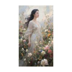 人物油畫原創(chuàng)作品80*45cm