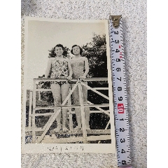 泳裝美女合影照