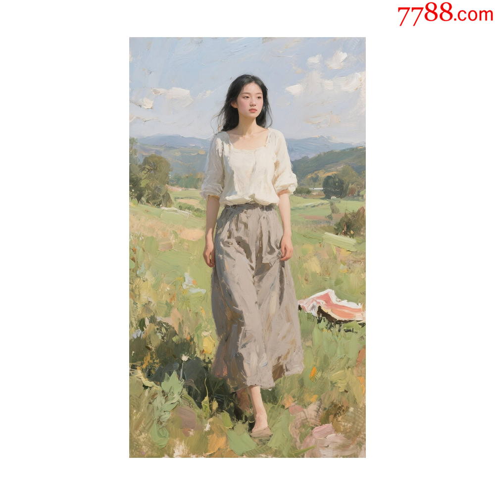 人物油畫原創(chuàng)作品_價(jià)格50元_第1張_