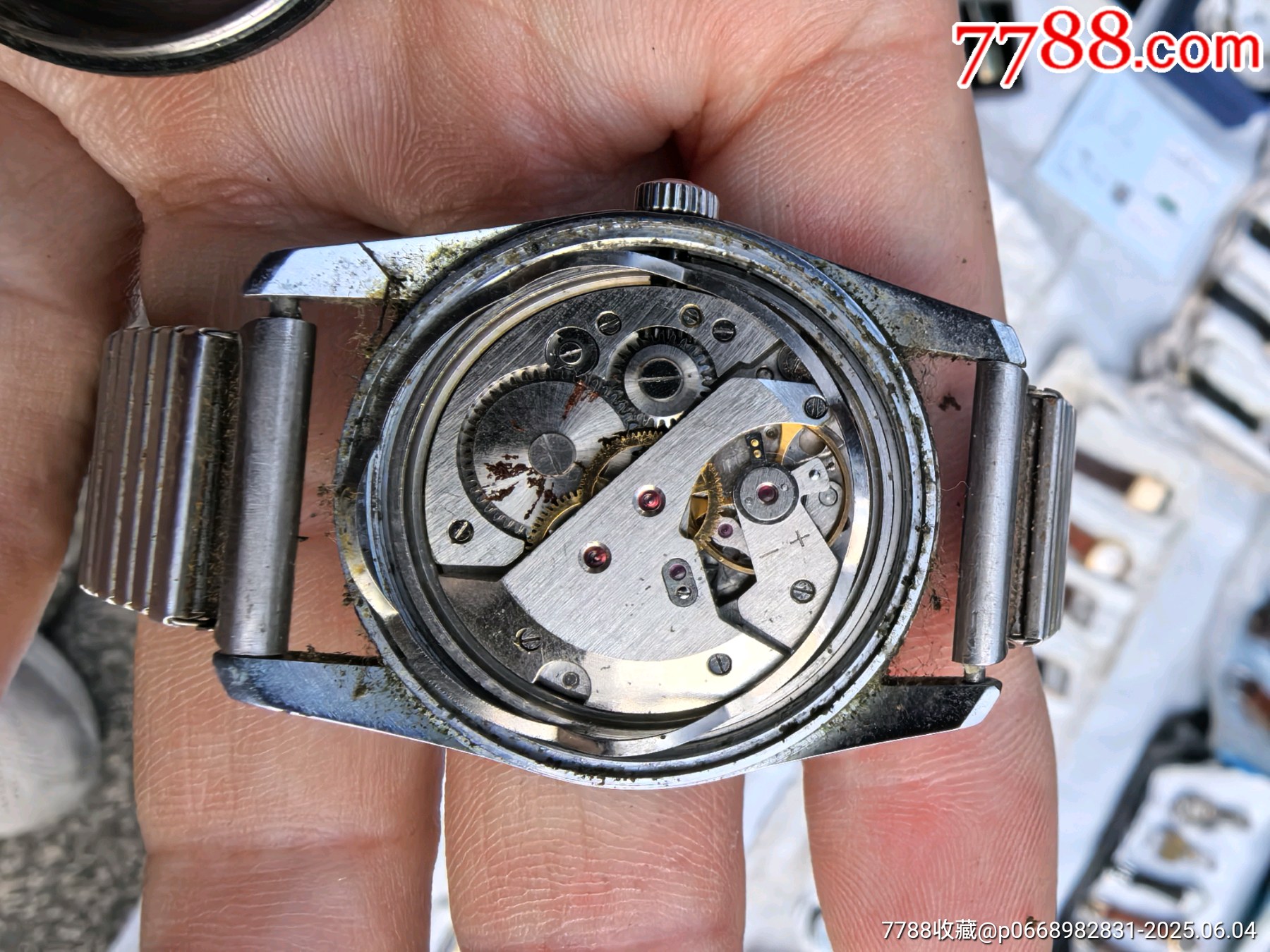上海牌581手卷機(jī)械表拍賣_價(jià)格38元【鐘之玫瑰】_第6張_
