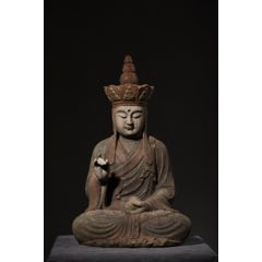 木雕地藏菩薩造像_