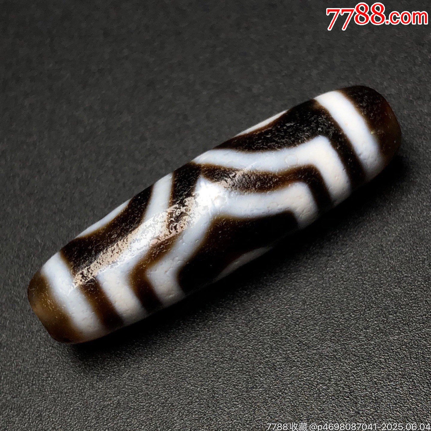 藏傳古珠高油包漿【三眼天珠】_價(jià)格299元【子健老貨】_第4張_