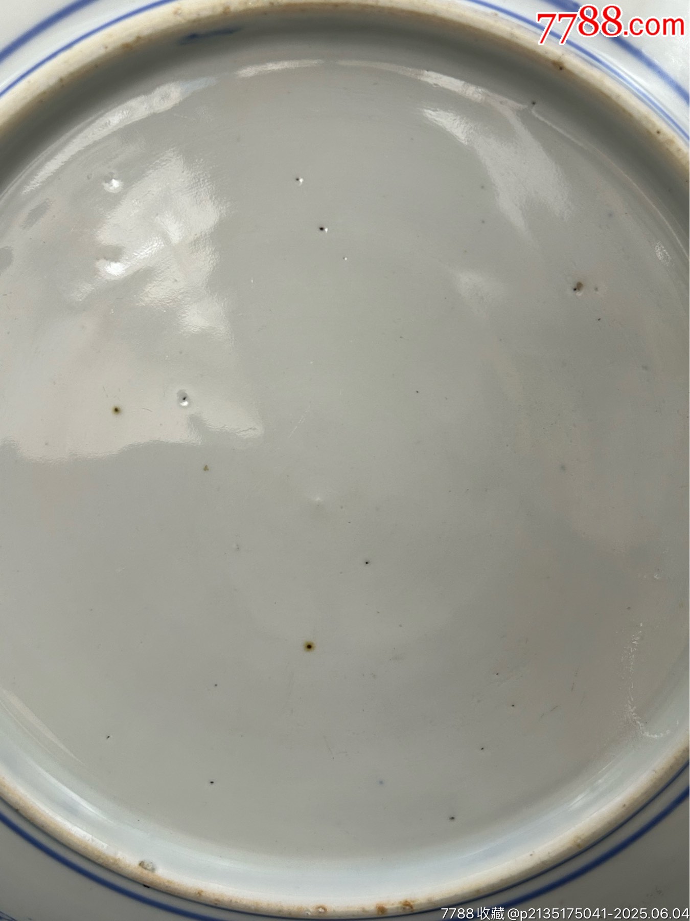 清代，老柴燒青花鳳凰紋，超大賞盤（直徑30厘米左右）_價(jià)格120元_第11張_