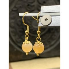 純天然阿富汗碧璽耳環(huán)