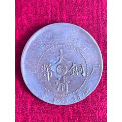 偏打大清銅幣(甯)丁未-十文