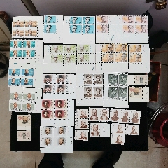 原票全品到絕品燈下幾乎無斑80、90年代人物紀(jì)念郵票23套一起拍