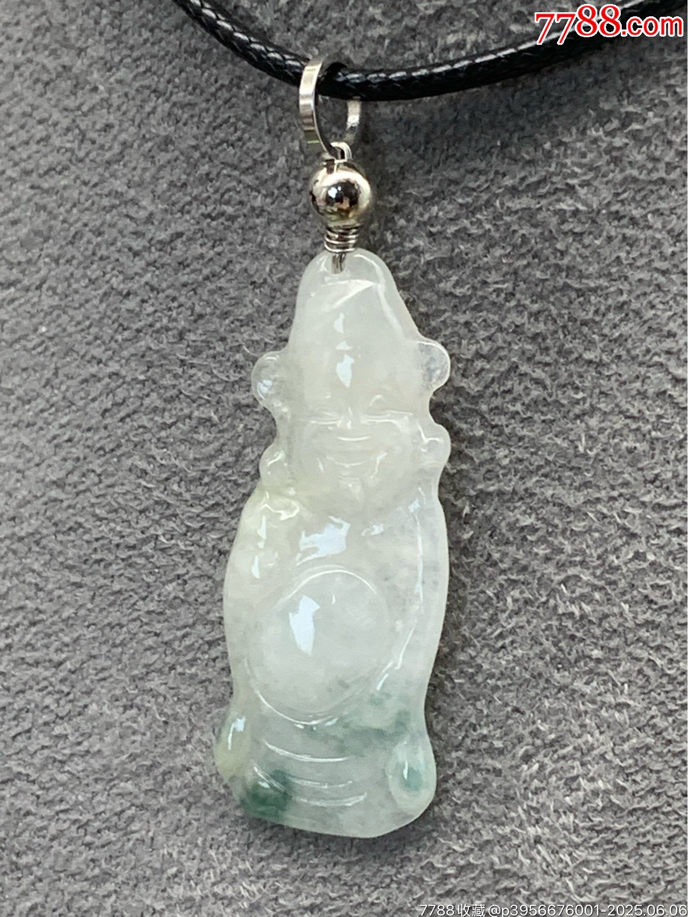 純天然A貨緬甸翡翠財(cái)神_價(jià)格1元_第3張_