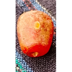 千年紅瑪瑙龜背珠子_