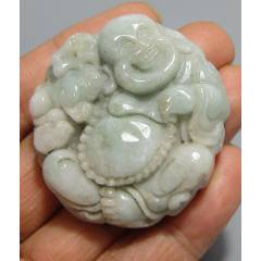レトロ！ 翡翠 福祿寿 手玩件 レトロ！ 翡翠 福祿寿 手玩件