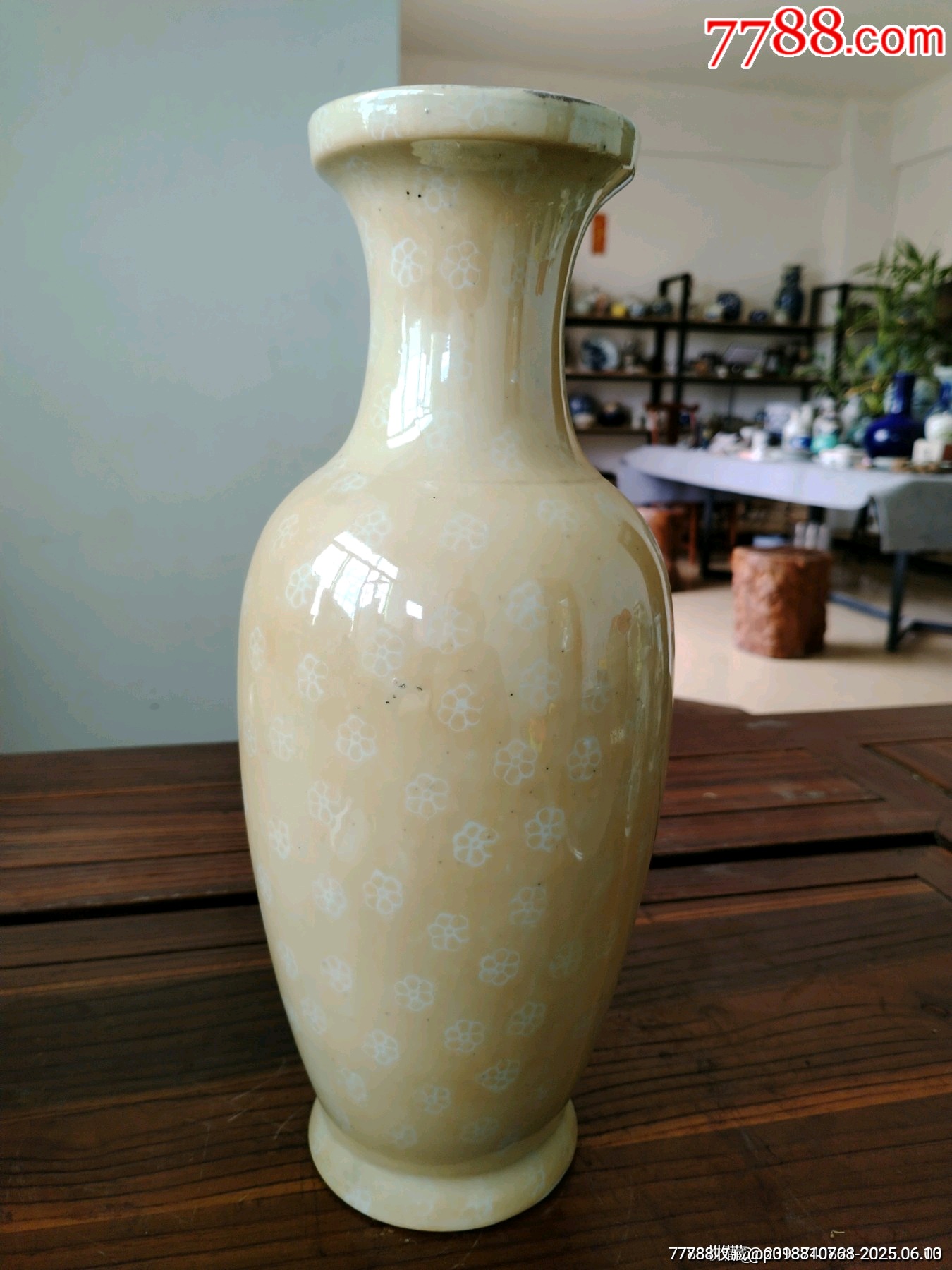 （全品）解放初567貼花粉彩開窗仕女人物觀音瓶品相如圖全品尺寸高31cm_價格100元_第2張_