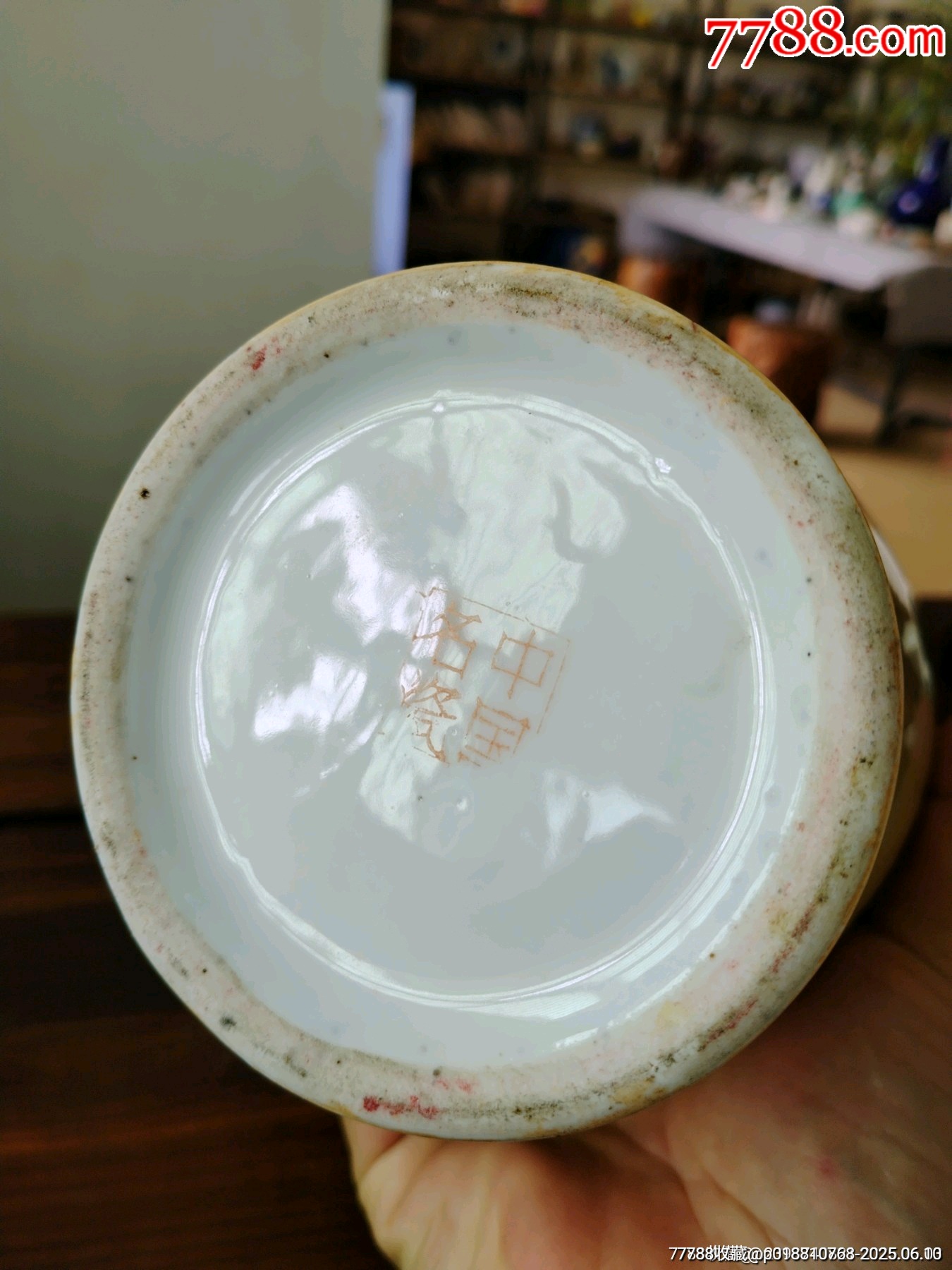（全品）解放初567貼花粉彩開窗仕女人物觀音瓶品相如圖全品尺寸高31cm_價格100元_第10張_