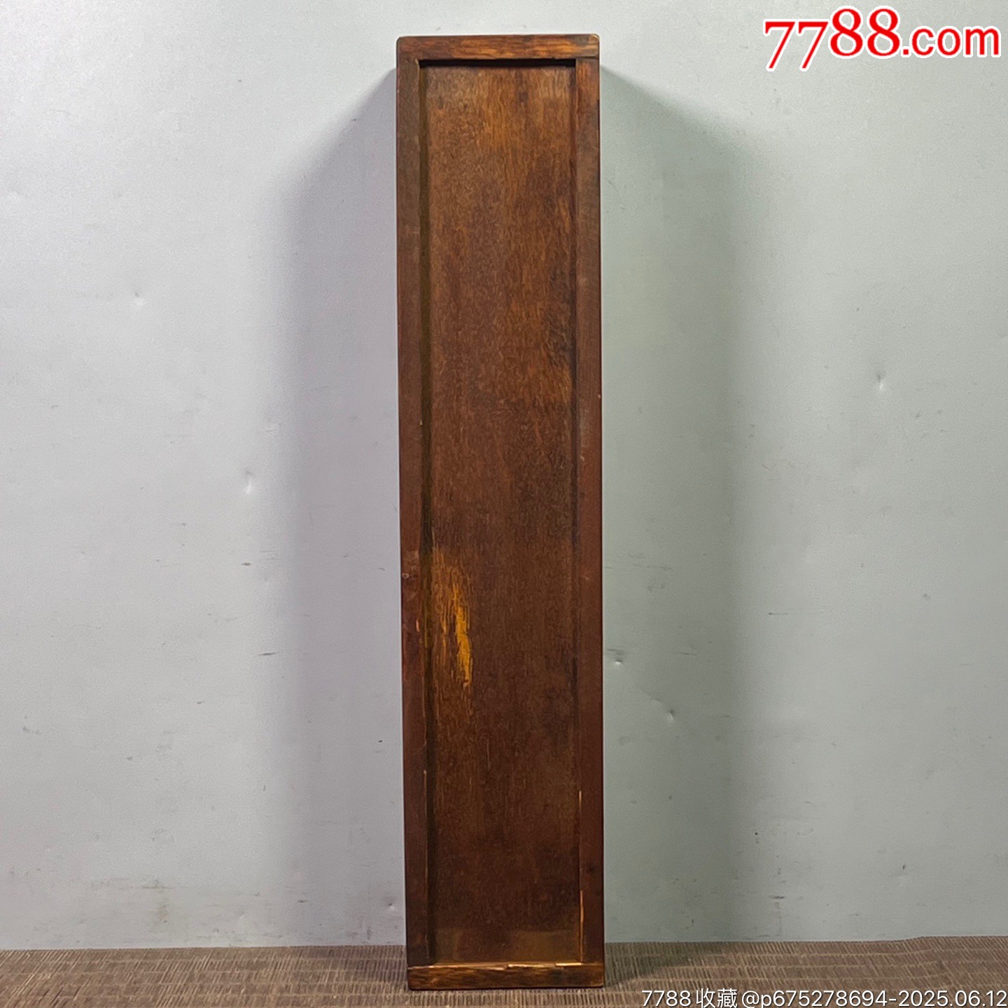 舊藏草花梨木鑲貝殼雕刻收納盒_價格188元【子健老貨】_第8張_