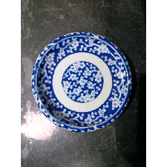 全美品晚清民國(guó)青花冰梅圖筆洗