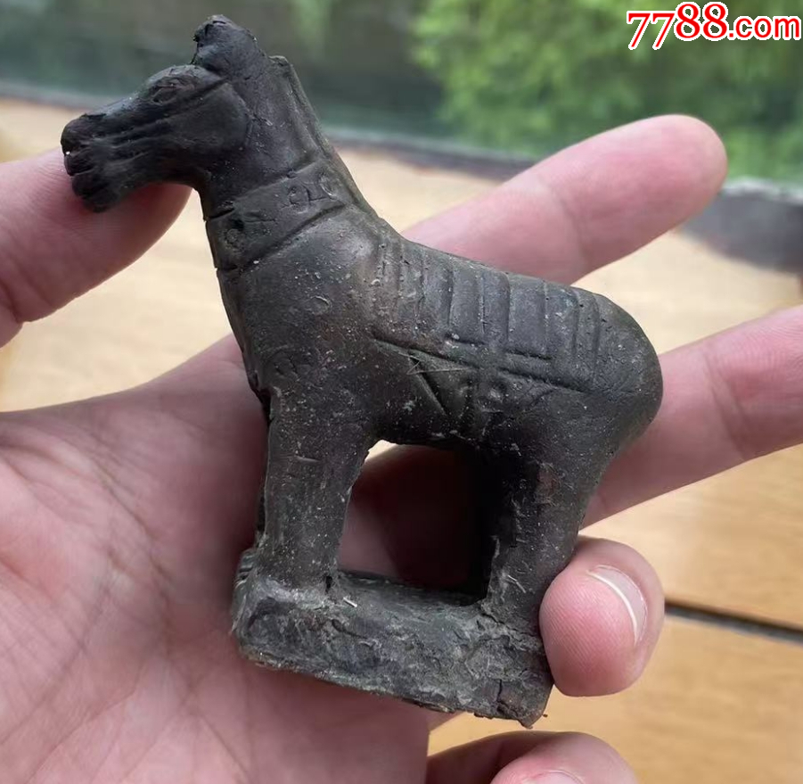 漢：馬陶俑，帶馬鞍，栩栩如生，保真！_價格108元【優(yōu)品好店】_第6張_